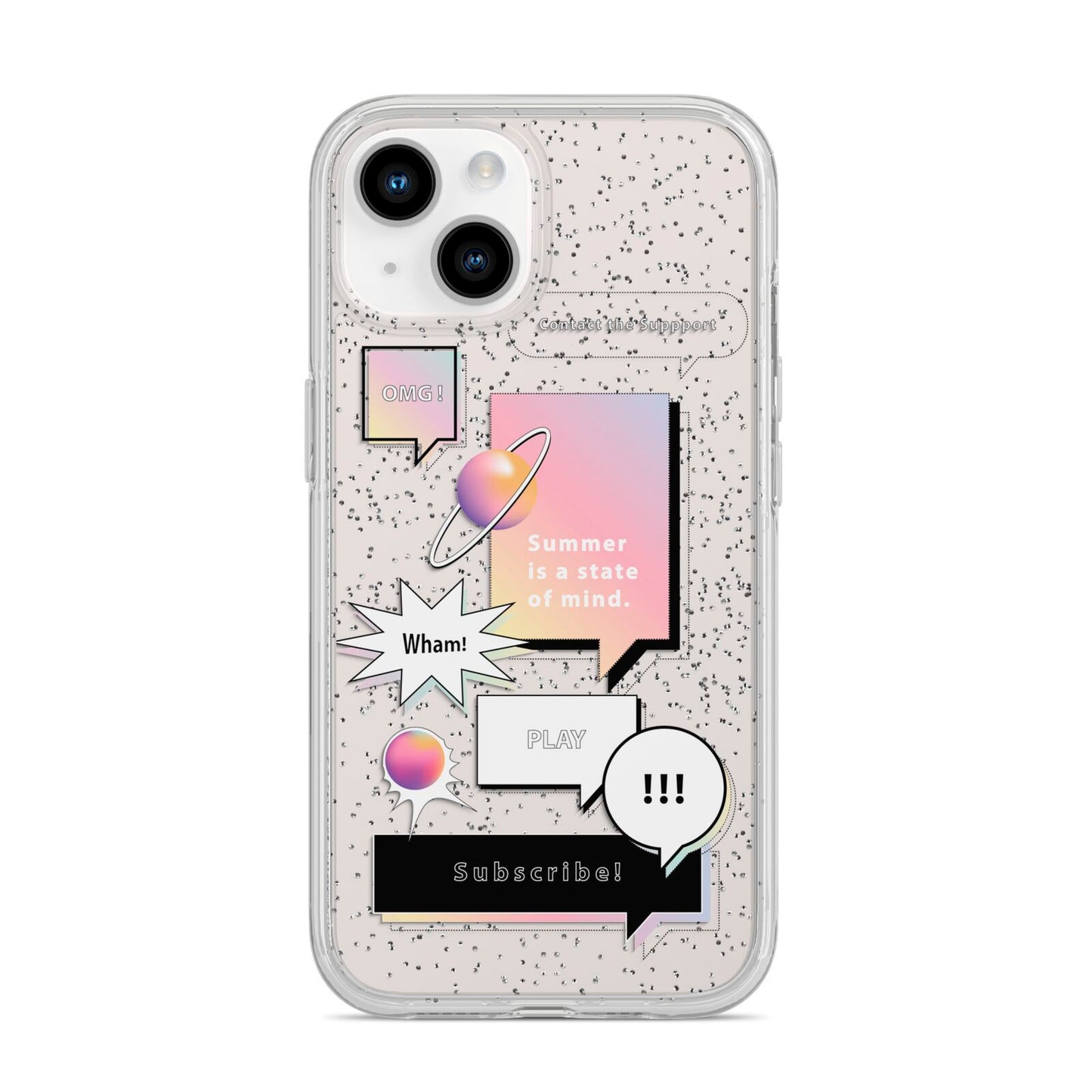 Summer Is A State Of Mind iPhone 14 Glitter Tough Case Starlight