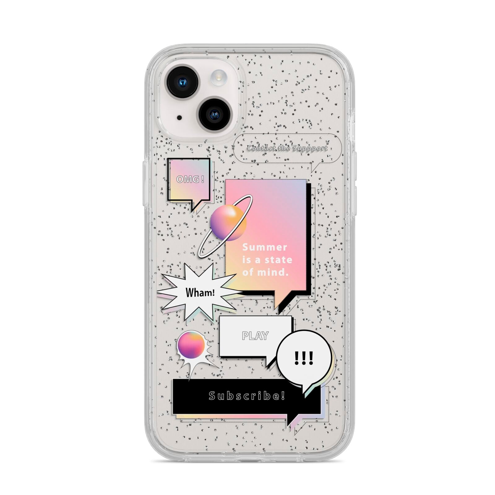 Summer Is A State Of Mind iPhone 14 Plus Glitter Tough Case Starlight