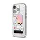 Summer Is A State Of Mind iPhone 14 Pro Clear Tough Case Silver Angled Image