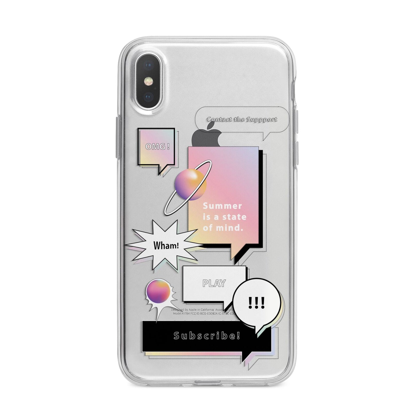 Summer Is A State Of Mind iPhone X Bumper Case on Silver iPhone Alternative Image 1