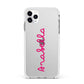 Summer Love Apple iPhone 11 Pro Max in Silver with White Impact Case