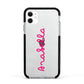 Summer Love Apple iPhone 11 in White with Black Impact Case