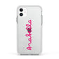 Summer Love Apple iPhone 11 in White with White Impact Case