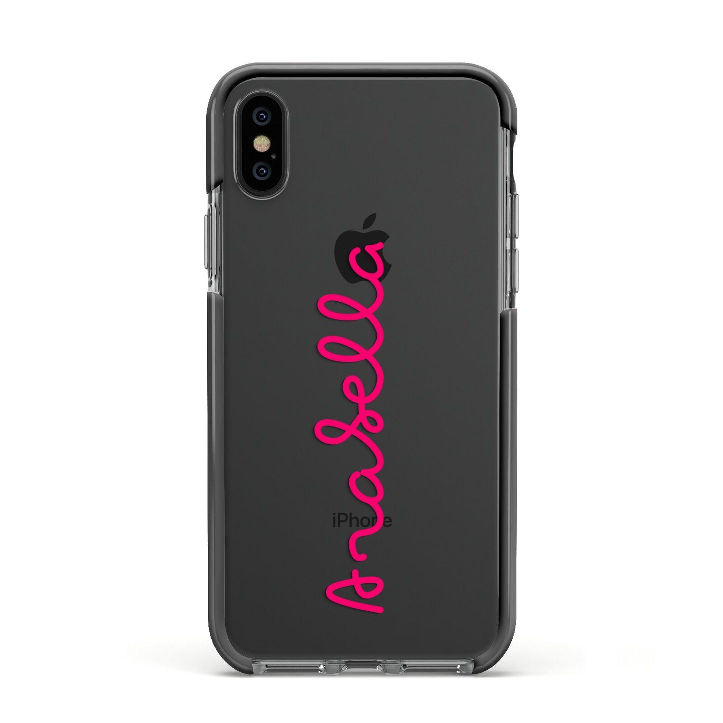 Summer Love Apple iPhone Xs Impact Case Black Edge on Black Phone