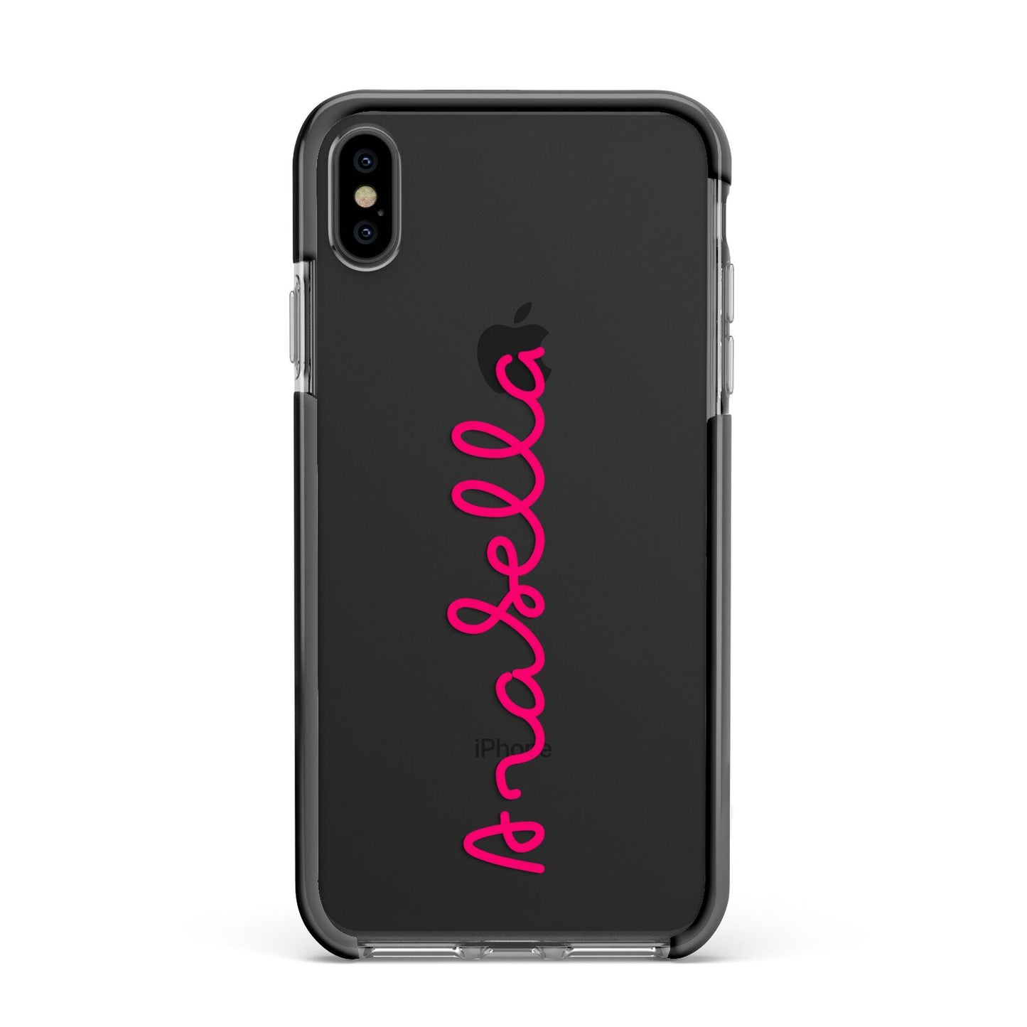 Summer Love Apple iPhone Xs Max Impact Case Black Edge on Black Phone