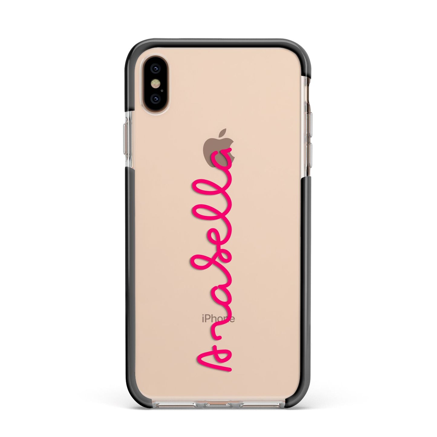 Summer Love Apple iPhone Xs Max Impact Case Black Edge on Gold Phone