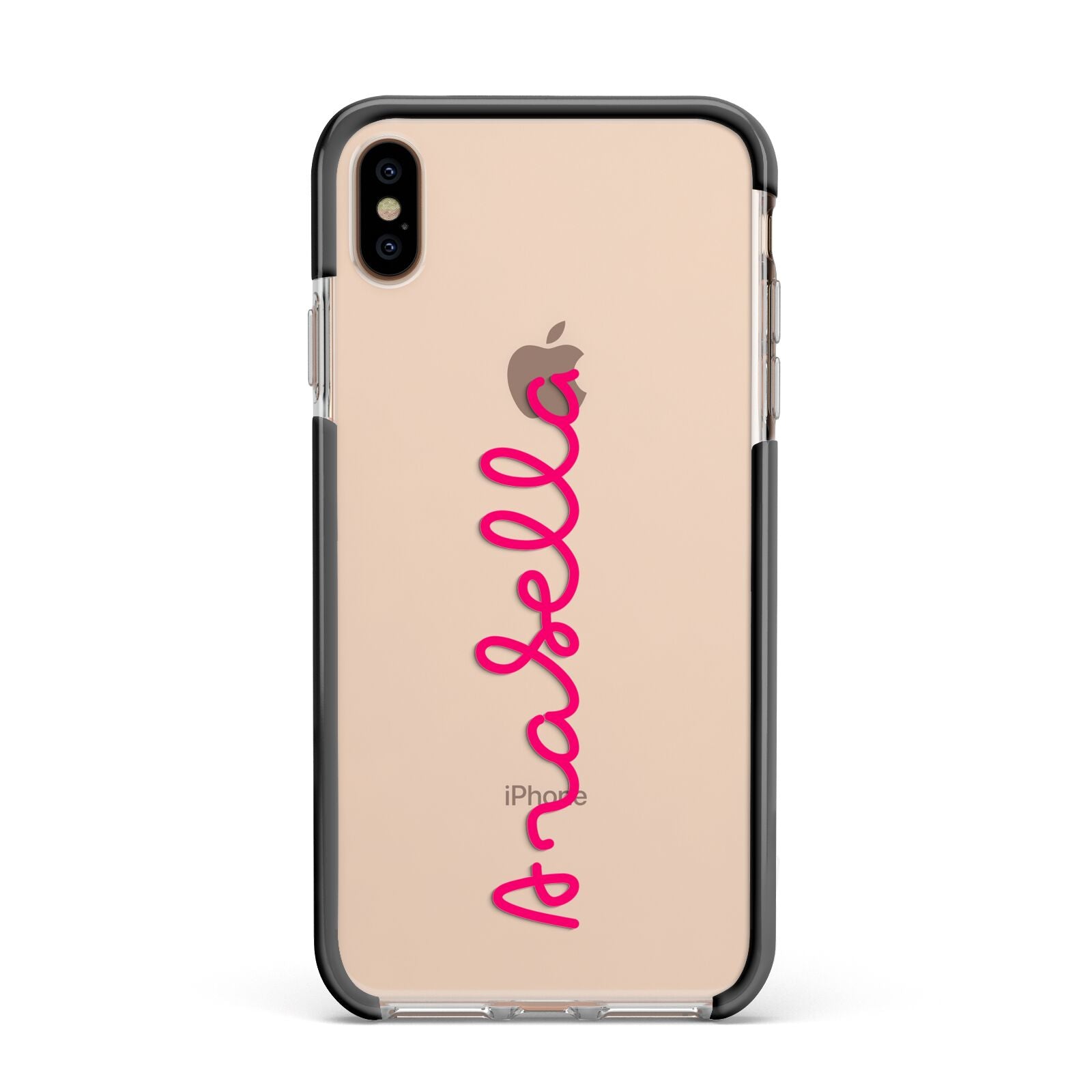 Summer Love Apple iPhone Xs Max Impact Case Black Edge on Gold Phone