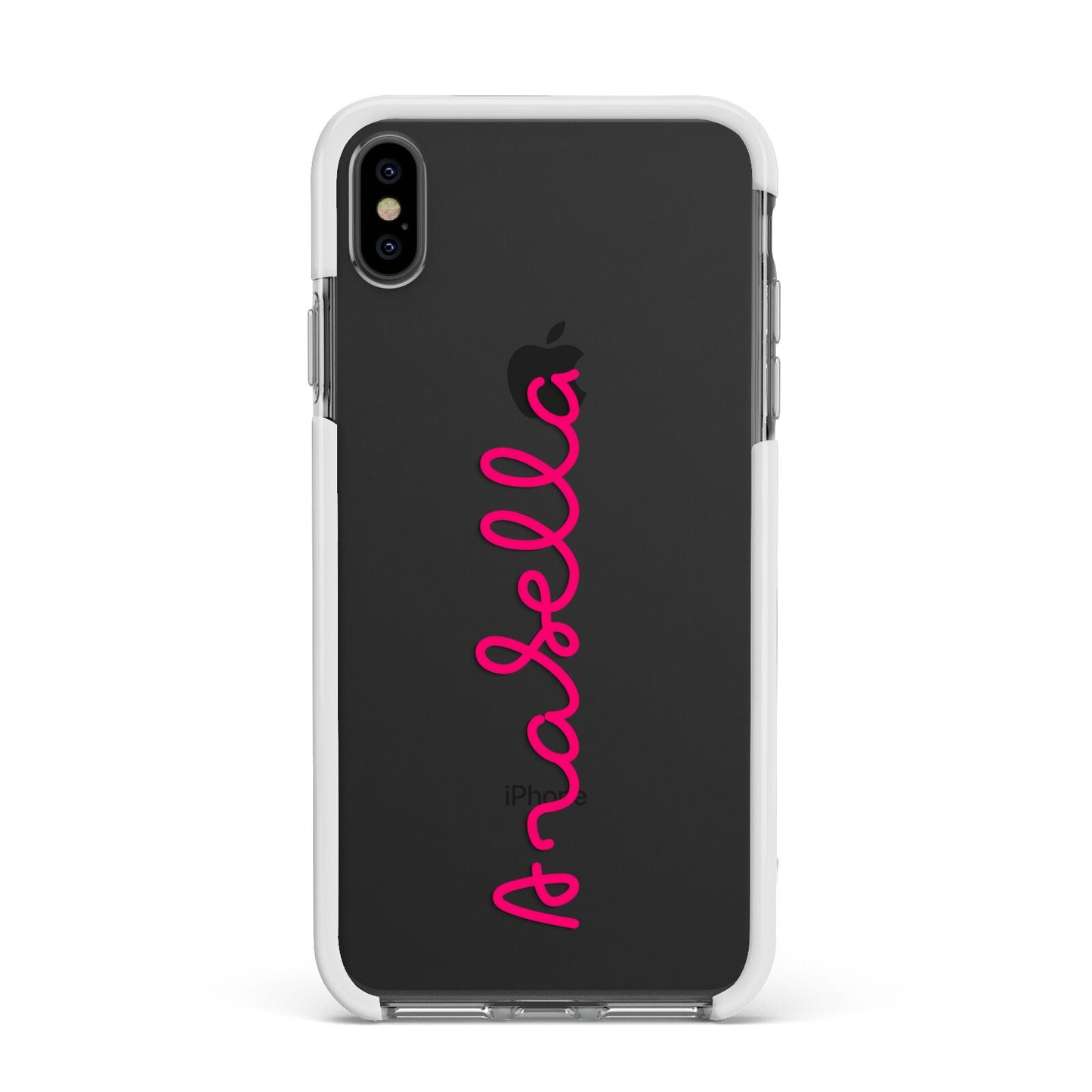 Summer Love Apple iPhone Xs Max Impact Case White Edge on Black Phone