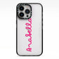 Summer Love iPhone 13 Pro Black Impact Case on Silver phone