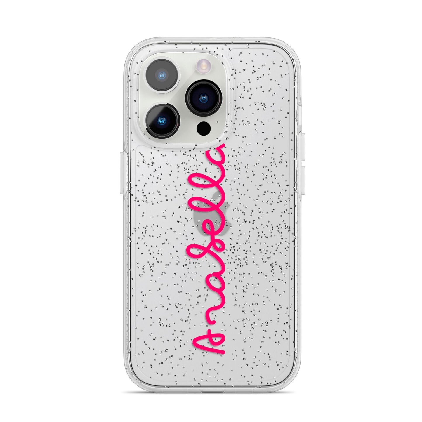 Summer Love iPhone 14 Pro Glitter Tough Case Silver