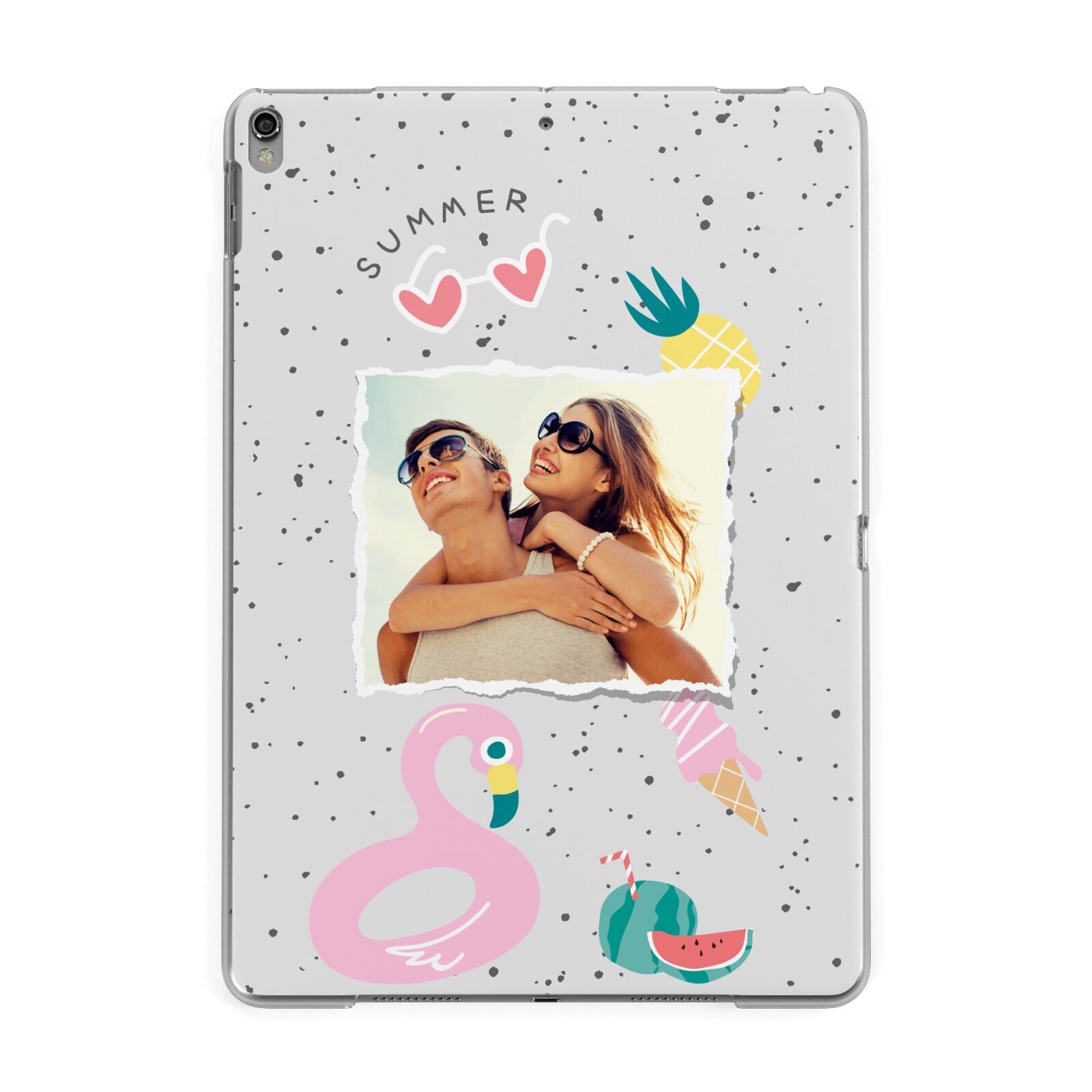 Summer Photo Personalised Apple iPad Grey Case
