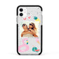 Summer Photo Personalised Apple iPhone 11 in White with Black Impact Case