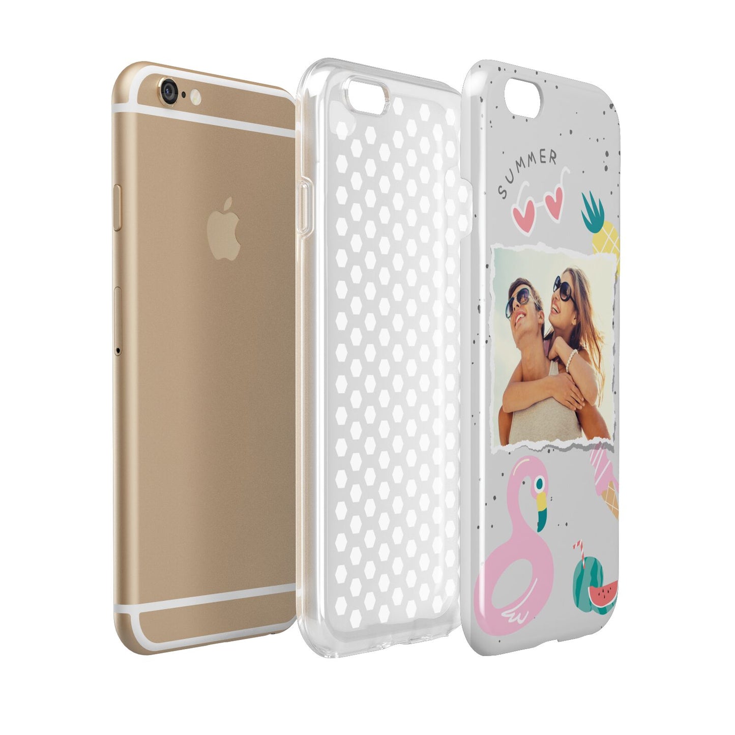 Summer Photo Personalised Apple iPhone 6 3D Tough Case Expanded view