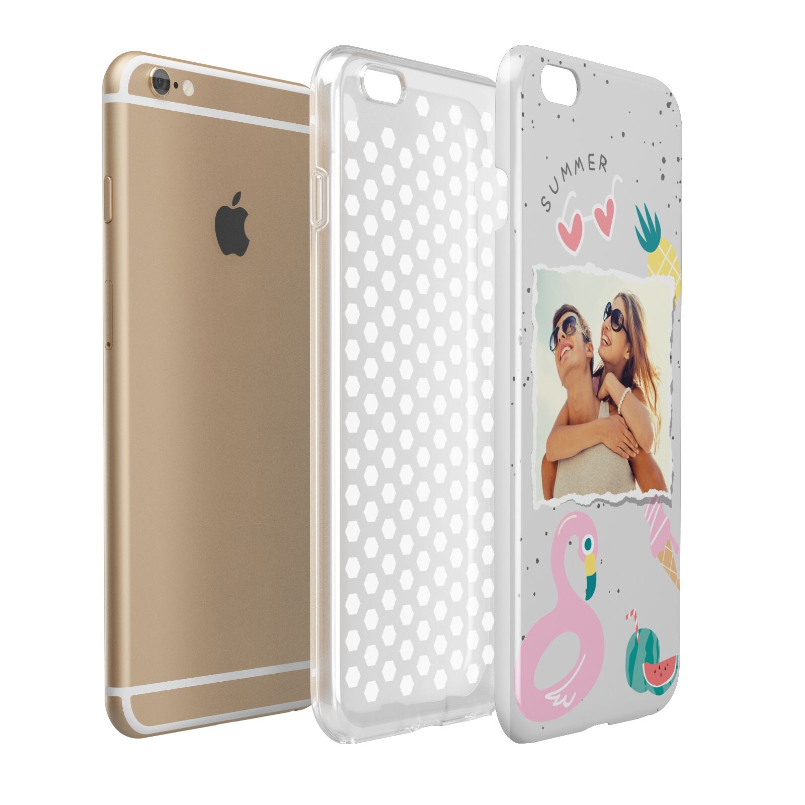 Summer Photo Personalised Apple iPhone 6 Plus 3D Tough Case Expand Detail Image