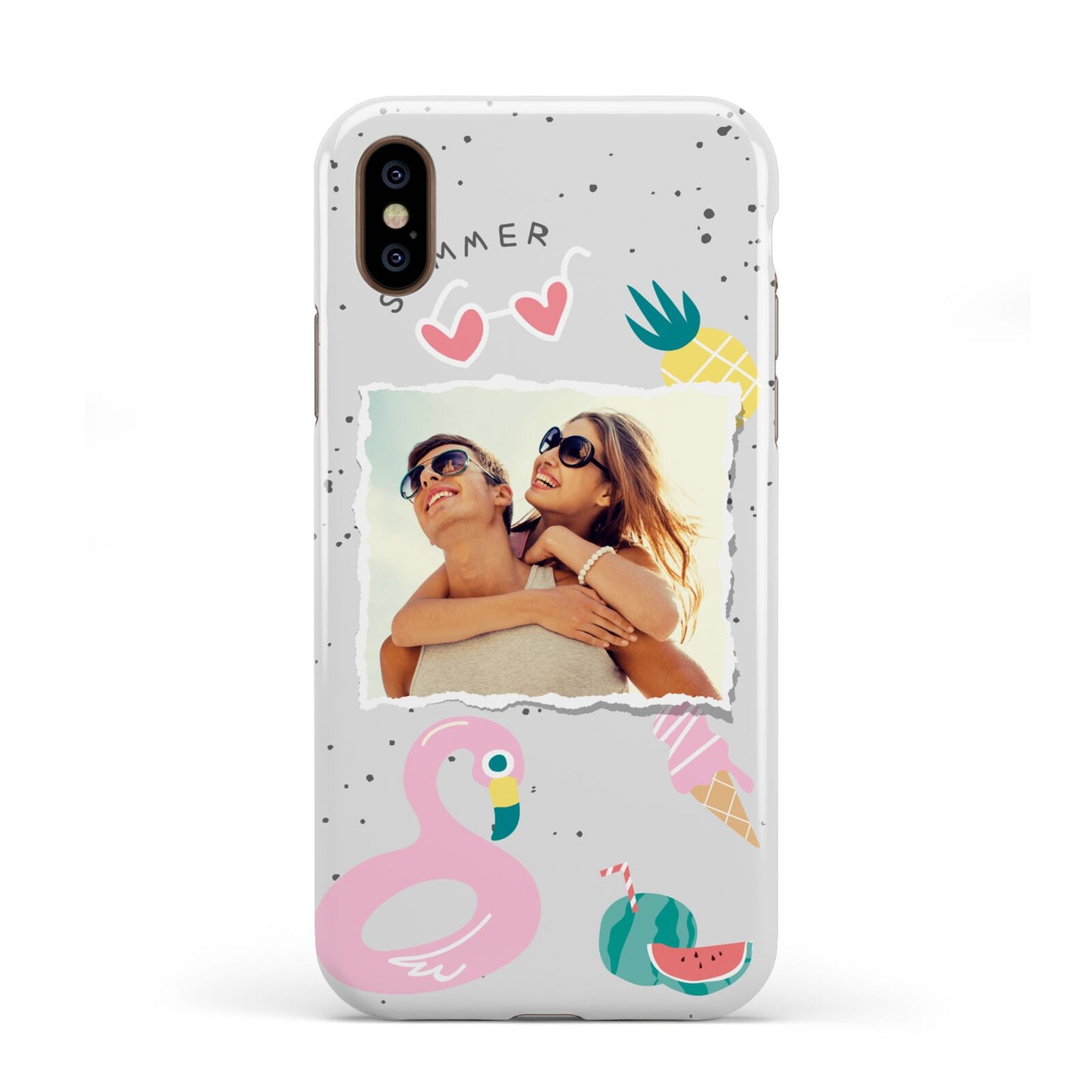 Summer Photo Personalised Apple iPhone XS 3D Tough