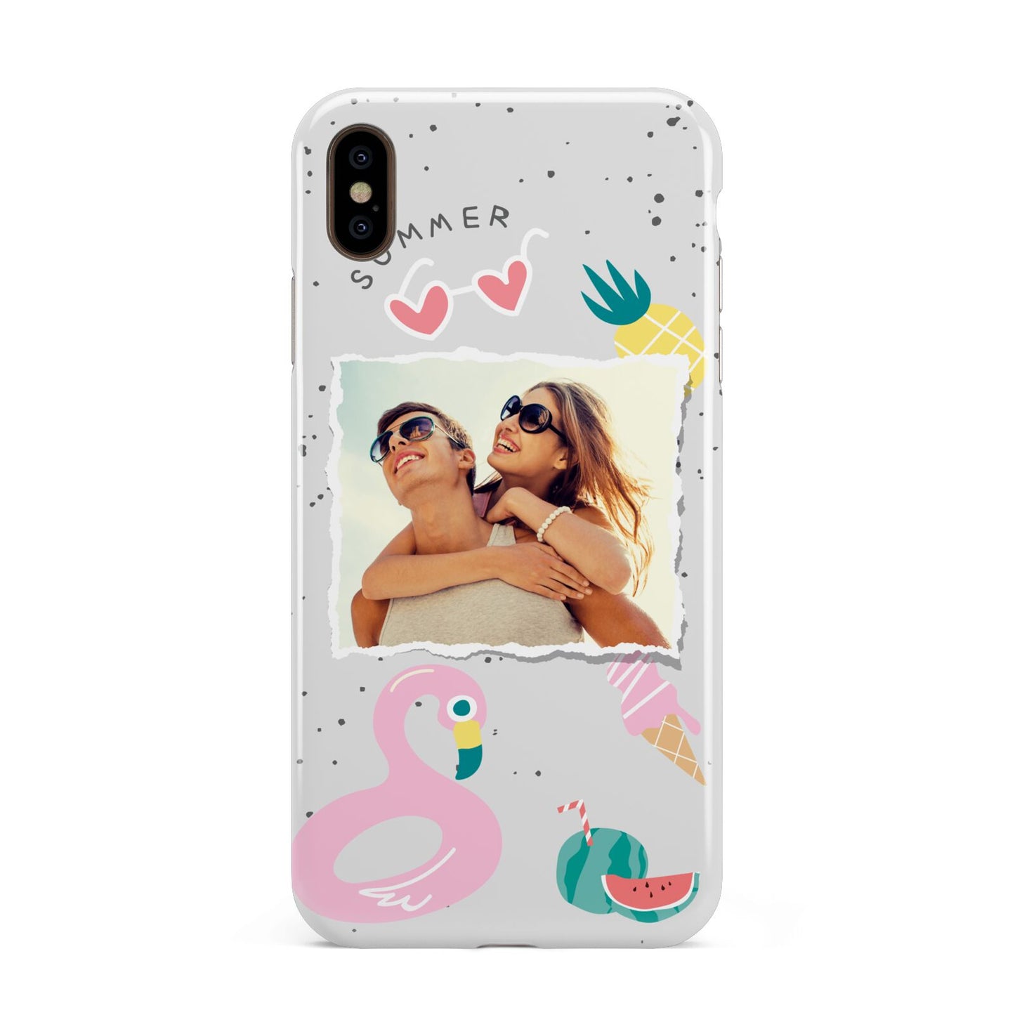 Summer Photo Personalised Apple iPhone Xs Max 3D Tough Case