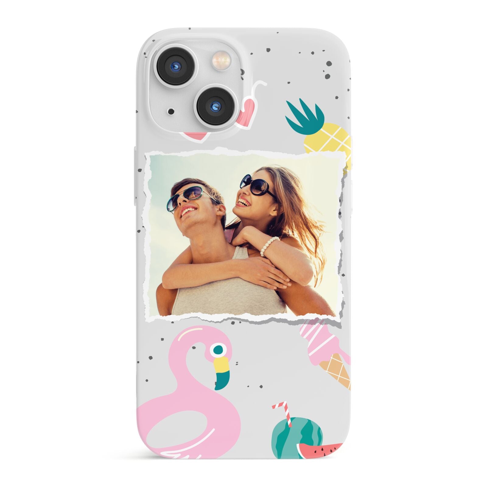 Summer Photo Personalised iPhone 13 Mini Full Wrap 3D Snap Case