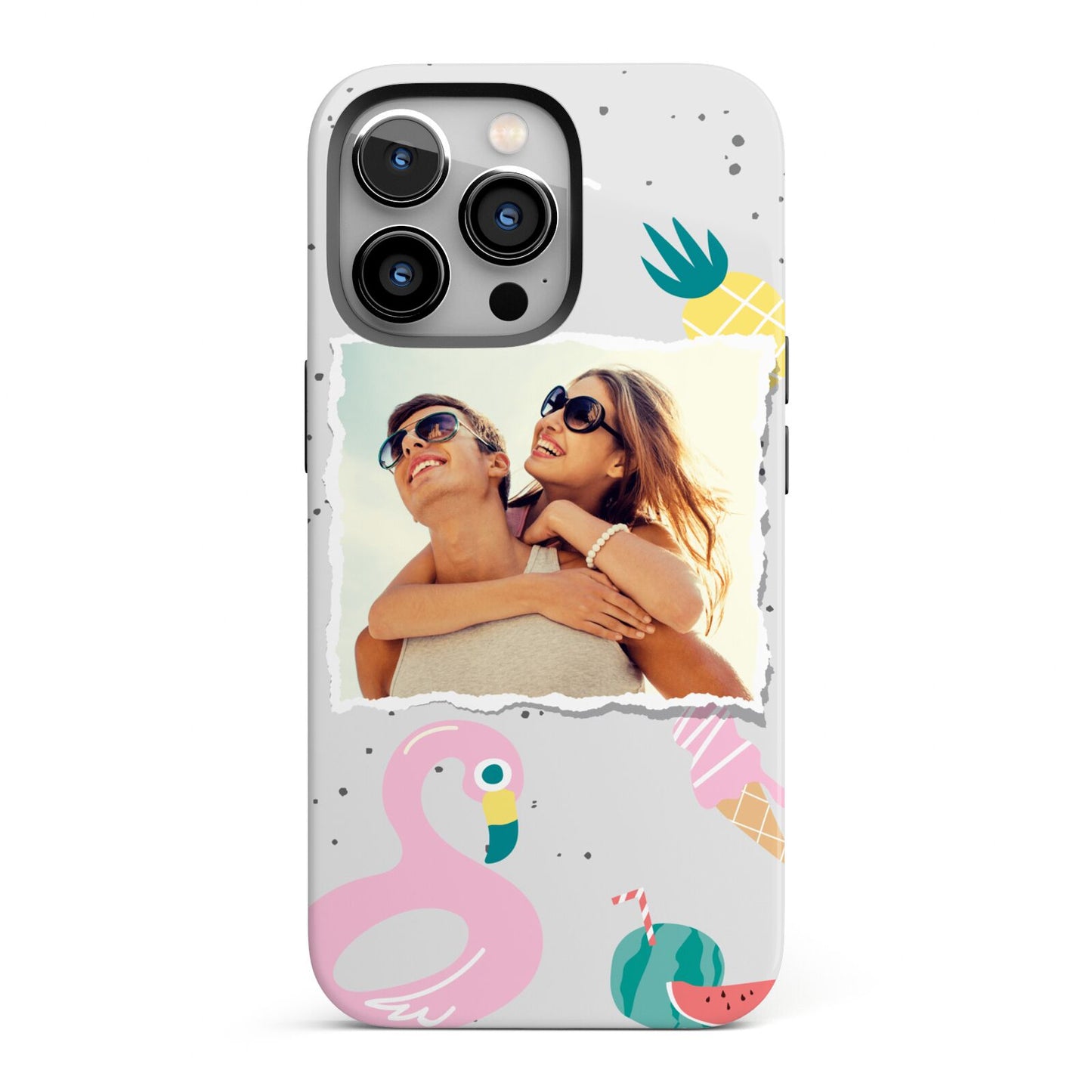 Summer Photo Personalised iPhone 13 Pro Full Wrap 3D Tough Case