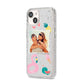 Summer Photo Personalised iPhone 14 Glitter Tough Case Starlight Angled Image
