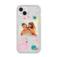 Summer Photo Personalised iPhone 14 Plus Glitter Tough Case Starlight