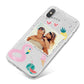 Summer Photo Personalised iPhone X Bumper Case on Silver iPhone