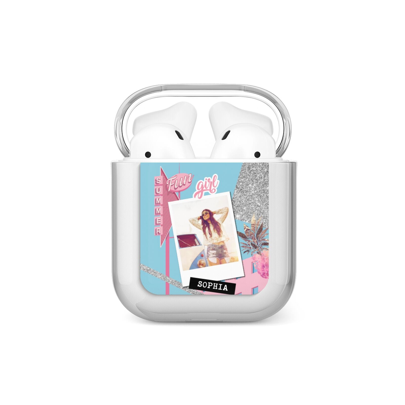 Summer Picture Collage Personalised AirPods Case