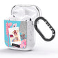 Summer Picture Collage Personalised AirPods Glitter Case Side Image