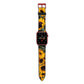 Sunflower Apple Watch Strap with Red Hardware