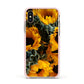 Sunflower Apple iPhone Xs Impact Case Pink Edge on Gold Phone