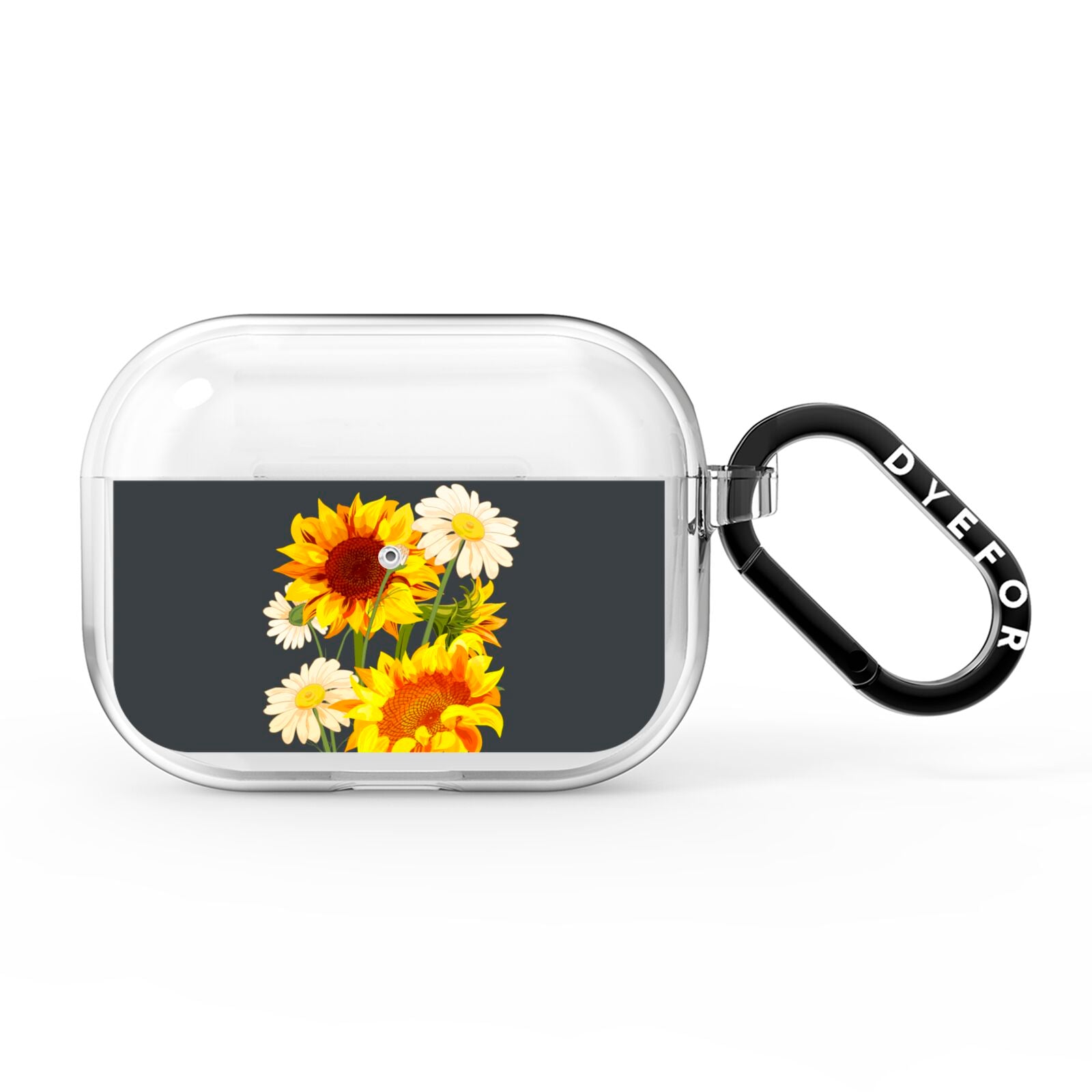 Sunflower Floral AirPods Pro Clear Case