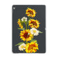 Sunflower Floral Apple iPad Grey Case
