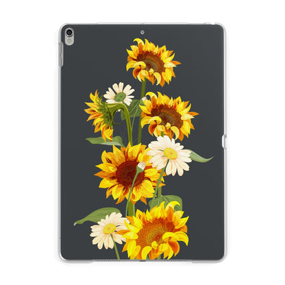 Sunflower Floral Apple iPad Silver Case