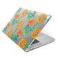 Sunflower Pattern Apple MacBook Case Side View