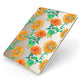 Sunflower Pattern Apple iPad Case on Gold iPad Side View