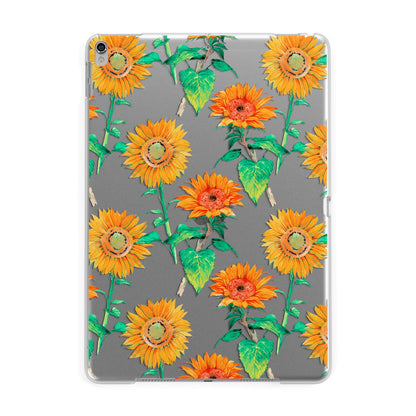 Sunflower Pattern Apple iPad Silver Case