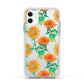 Sunflower Pattern Apple iPhone 11 in White with White Impact Case