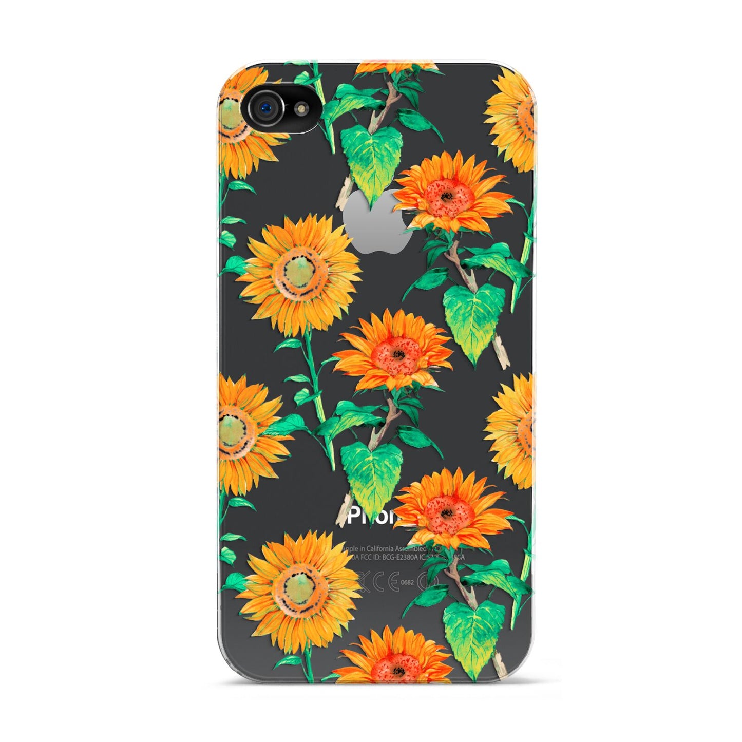 Sunflower Pattern Apple iPhone 4s Case
