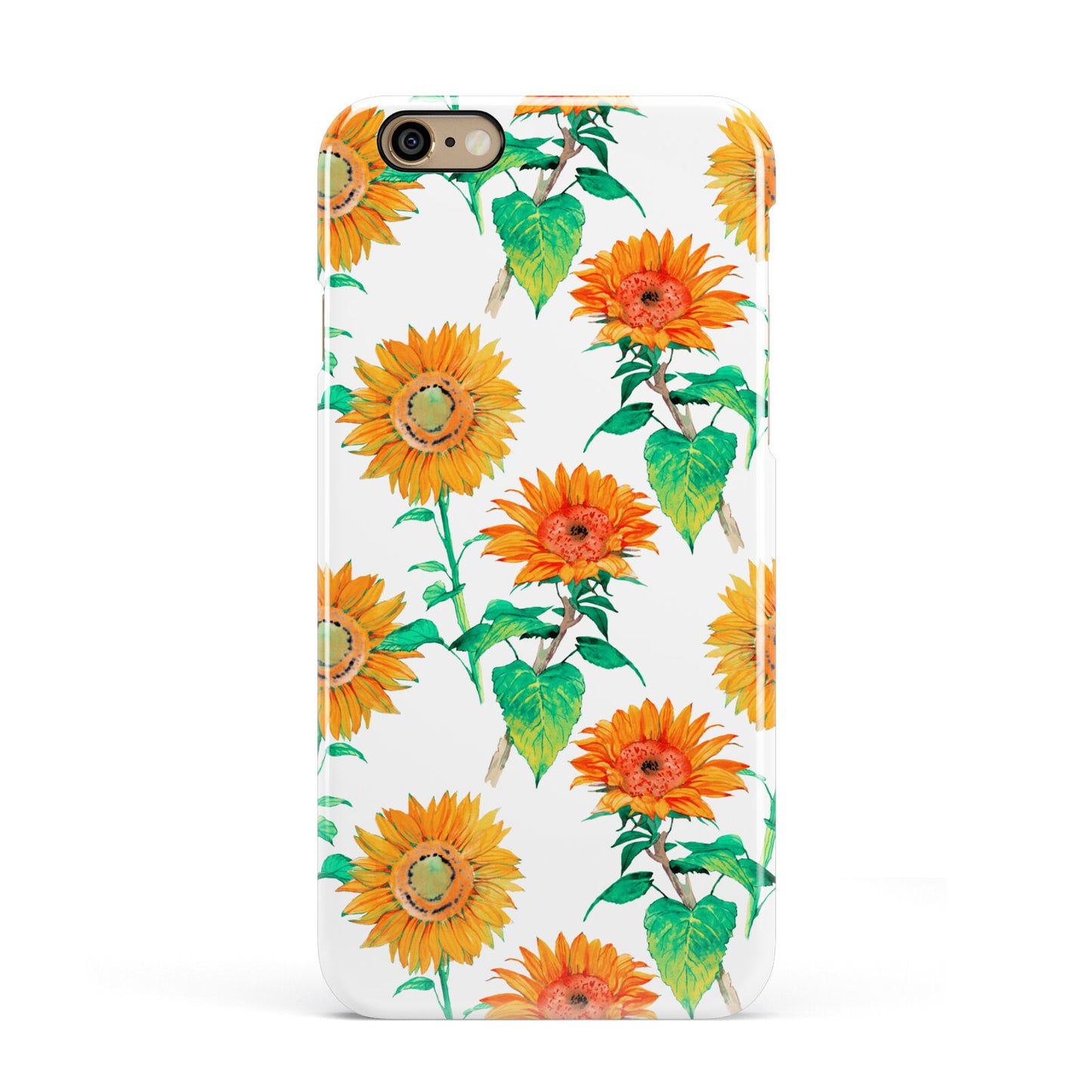 Sunflower Pattern Apple iPhone 6 3D Snap Case