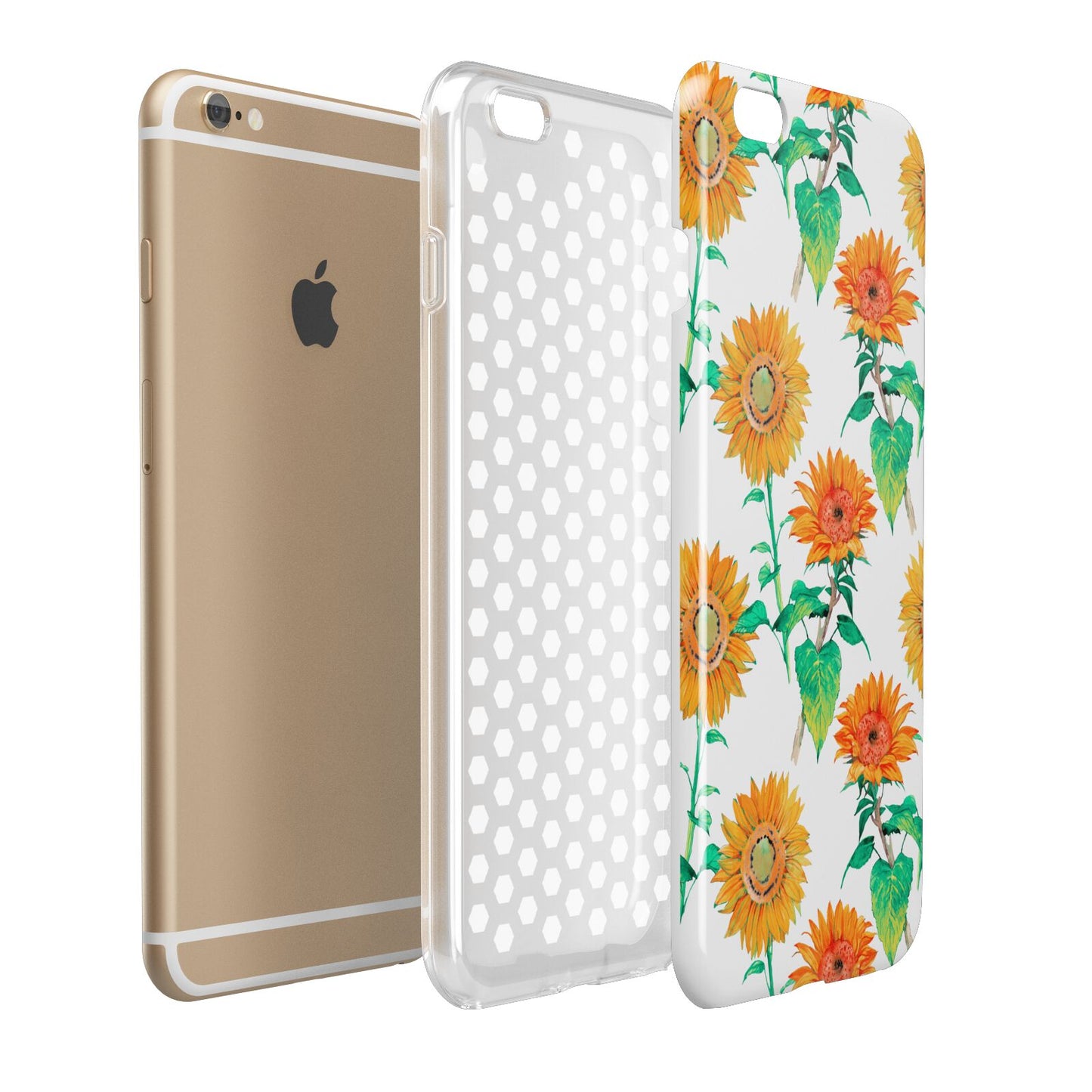 Sunflower Pattern Apple iPhone 6 Plus 3D Tough Case Expand Detail Image