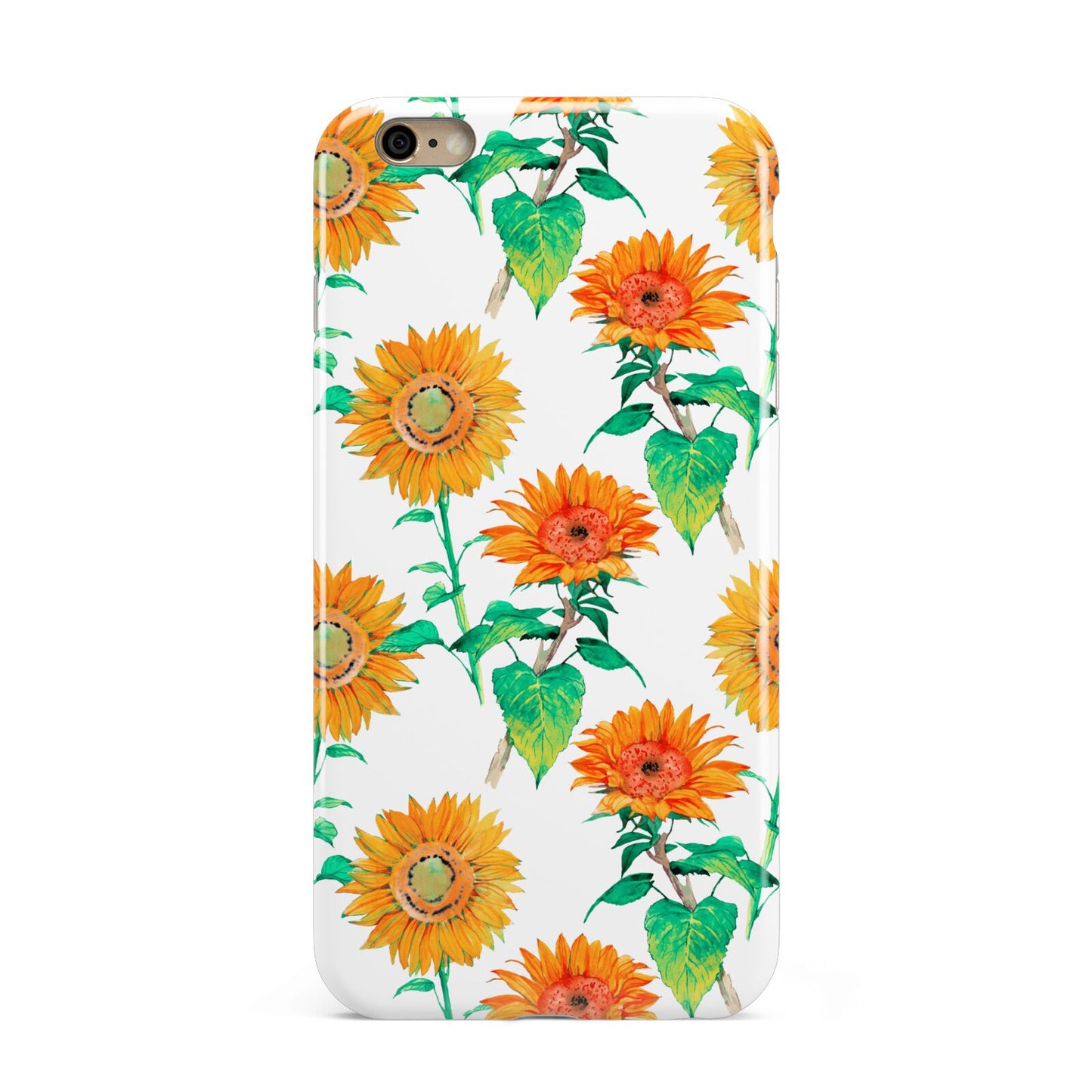 Sunflower Pattern Apple iPhone 6 Plus 3D Tough Case