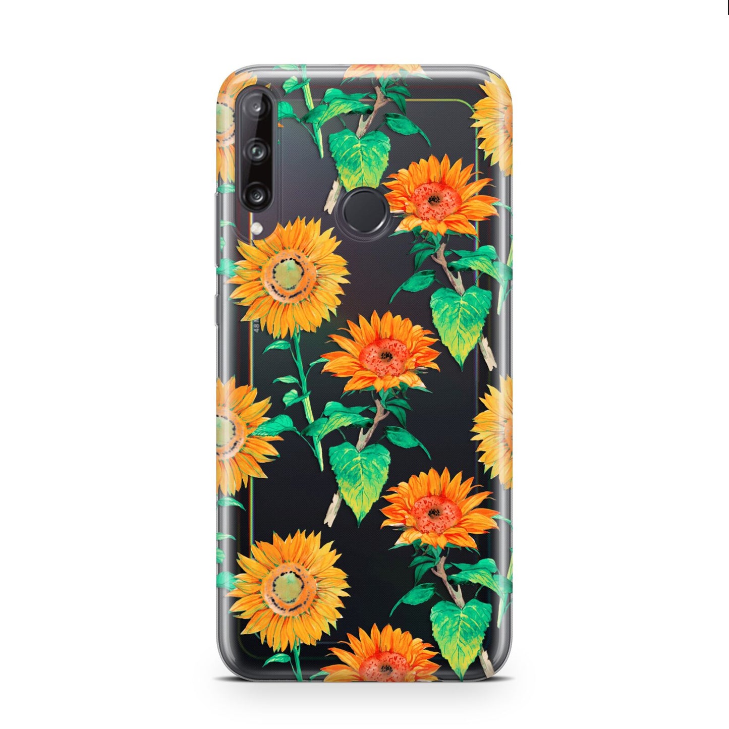 Sunflower Pattern Huawei P40 Lite E Phone Case