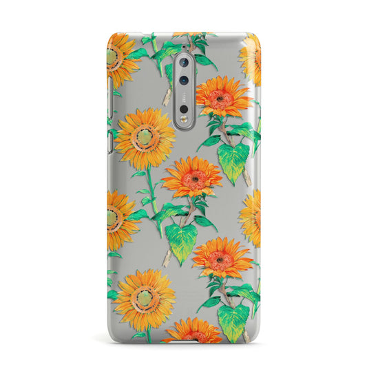 Sunflower Pattern Nokia Case