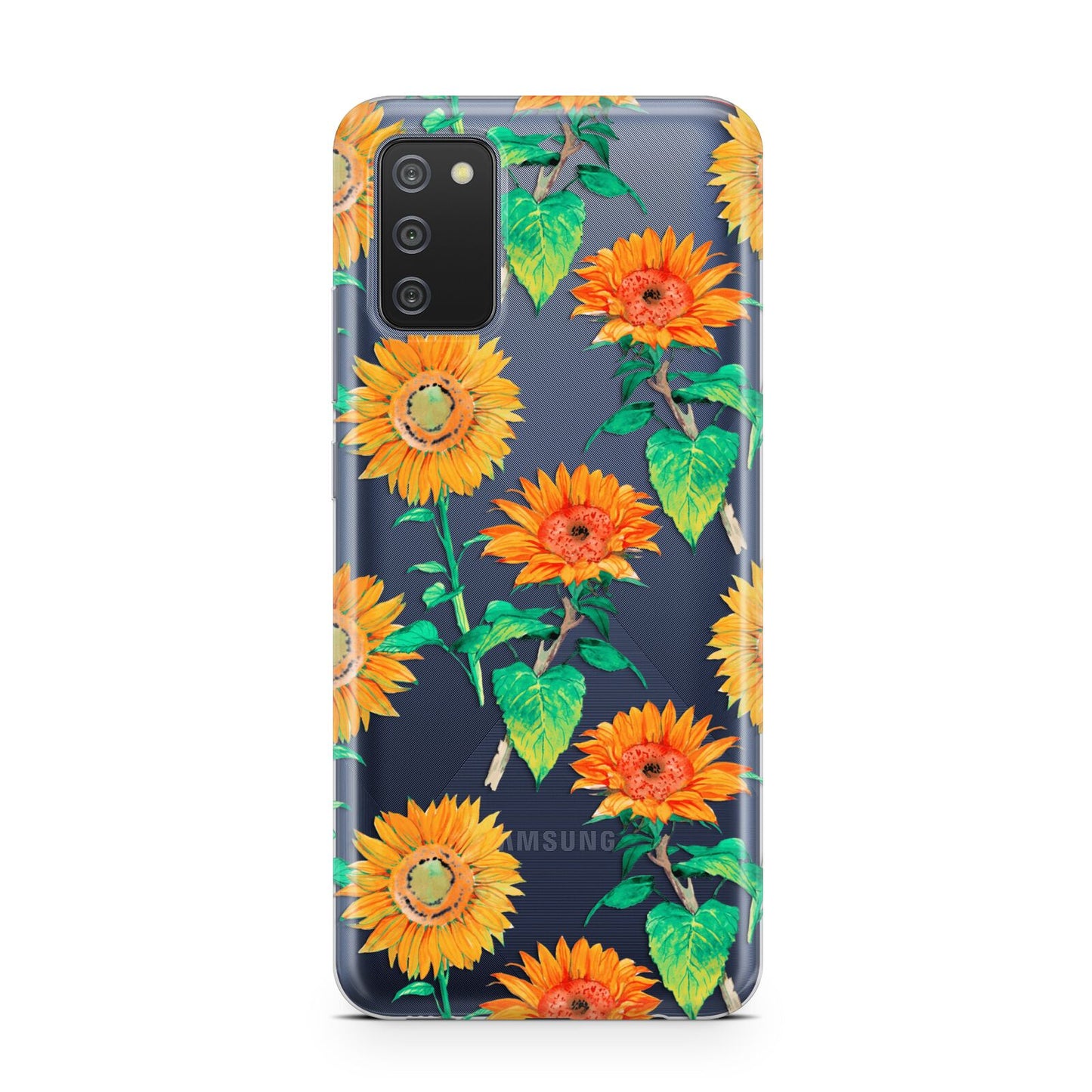 Sunflower Pattern Samsung A02s Case