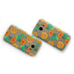 Sunflower Pattern Samsung Galaxy Case Flat Overview