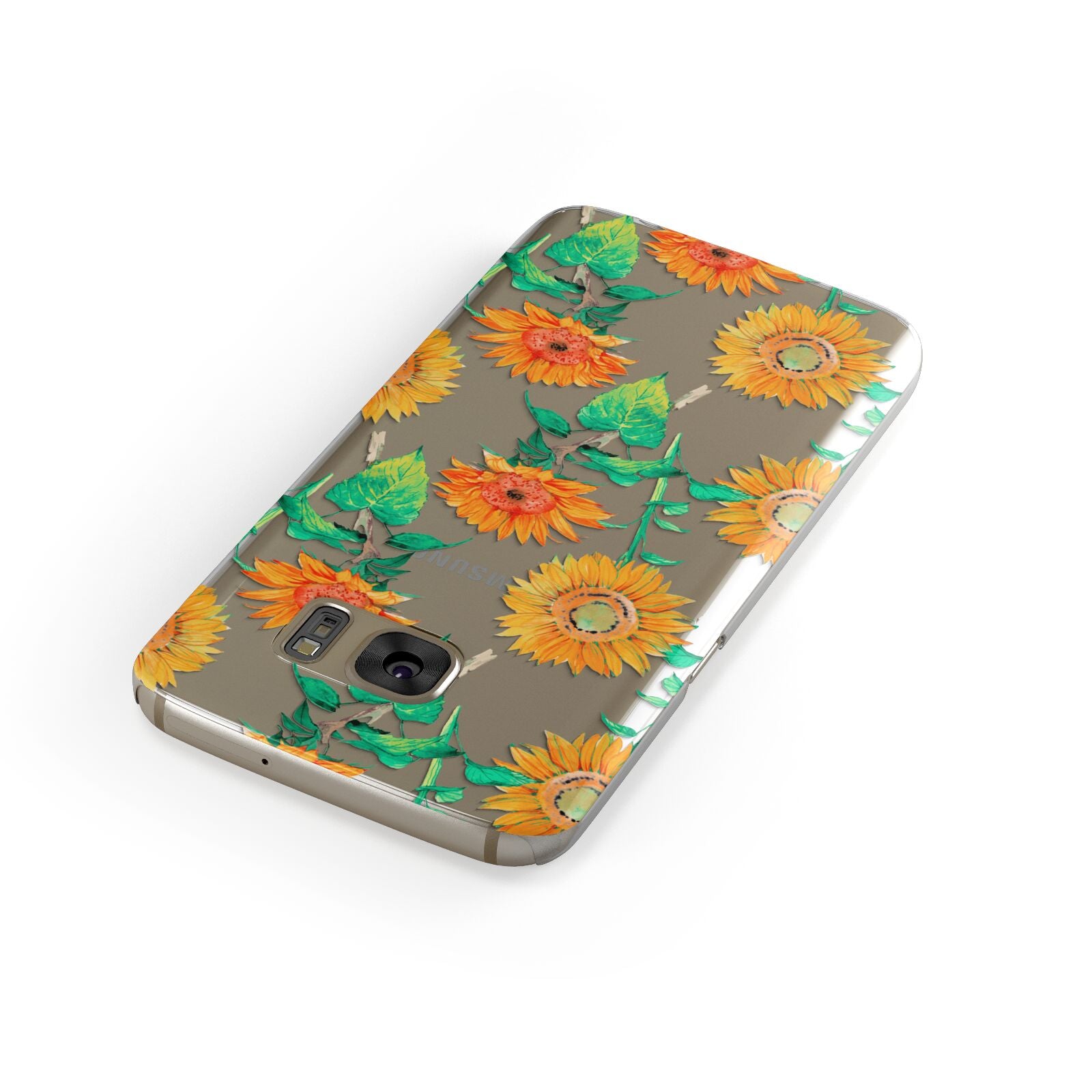 Sunflower Pattern Samsung Galaxy Case Front Close Up