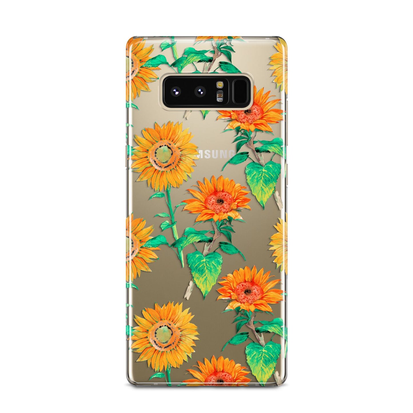 Sunflower Pattern Samsung Galaxy Note 8 Case