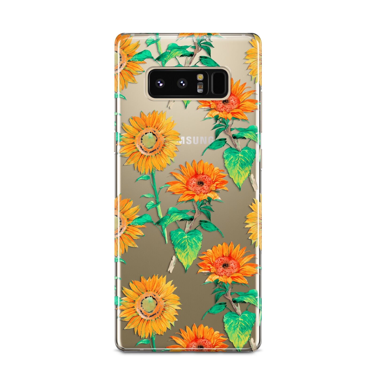 Sunflower Pattern Samsung Galaxy Note 8 Case
