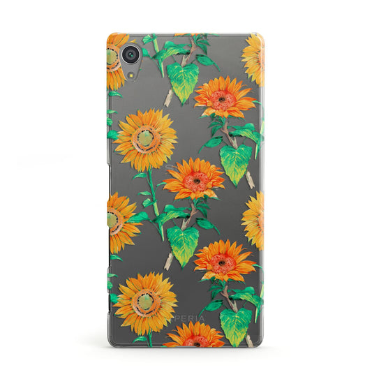 Sunflower Pattern Sony Xperia Case