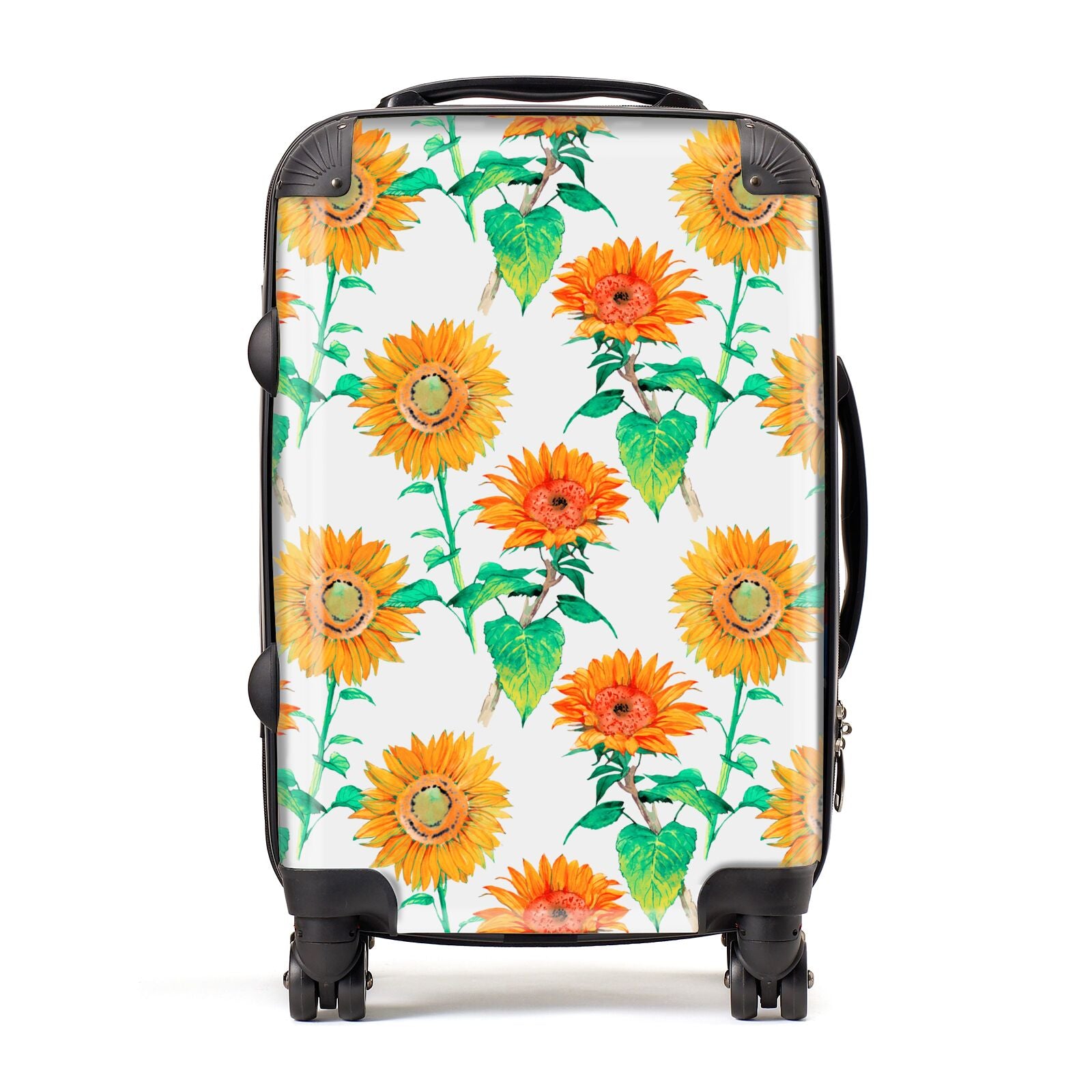 Sunflower Pattern Suitcase