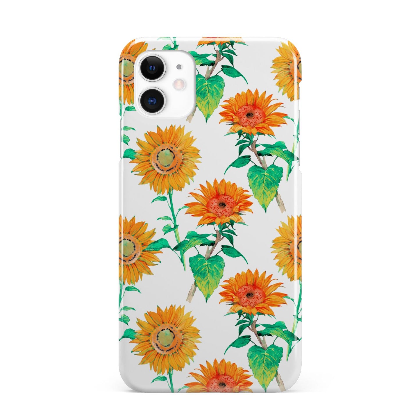 Sunflower Pattern iPhone 11 3D Snap Case